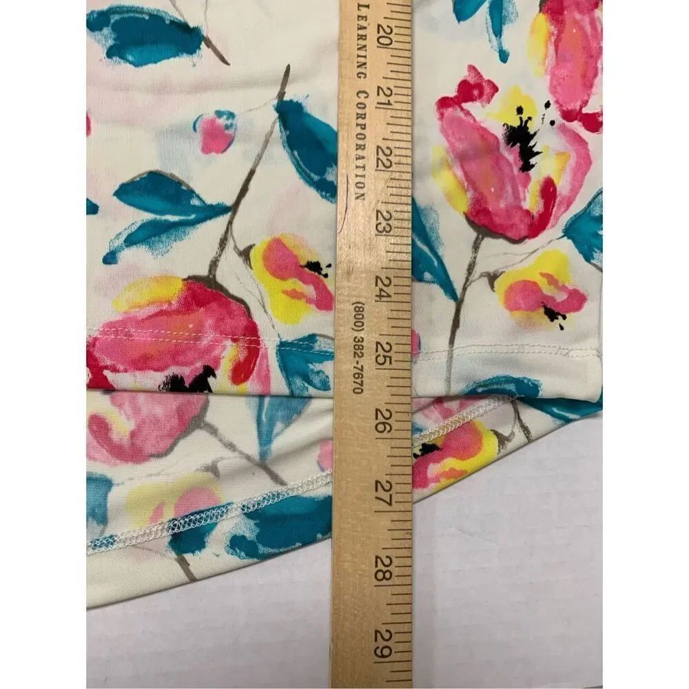 Floral Patterned Slouchy Blouse - Picture 7 of 7